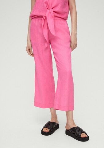 s.Oliver Loosefit Broek in Roze: voorkant