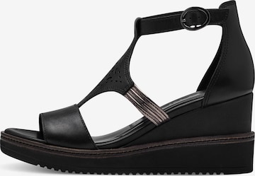 TAMARIS Sandal i svart