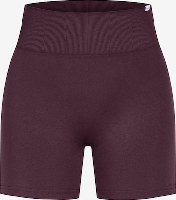 Pantalon de sport Smilodox en violet : devant
