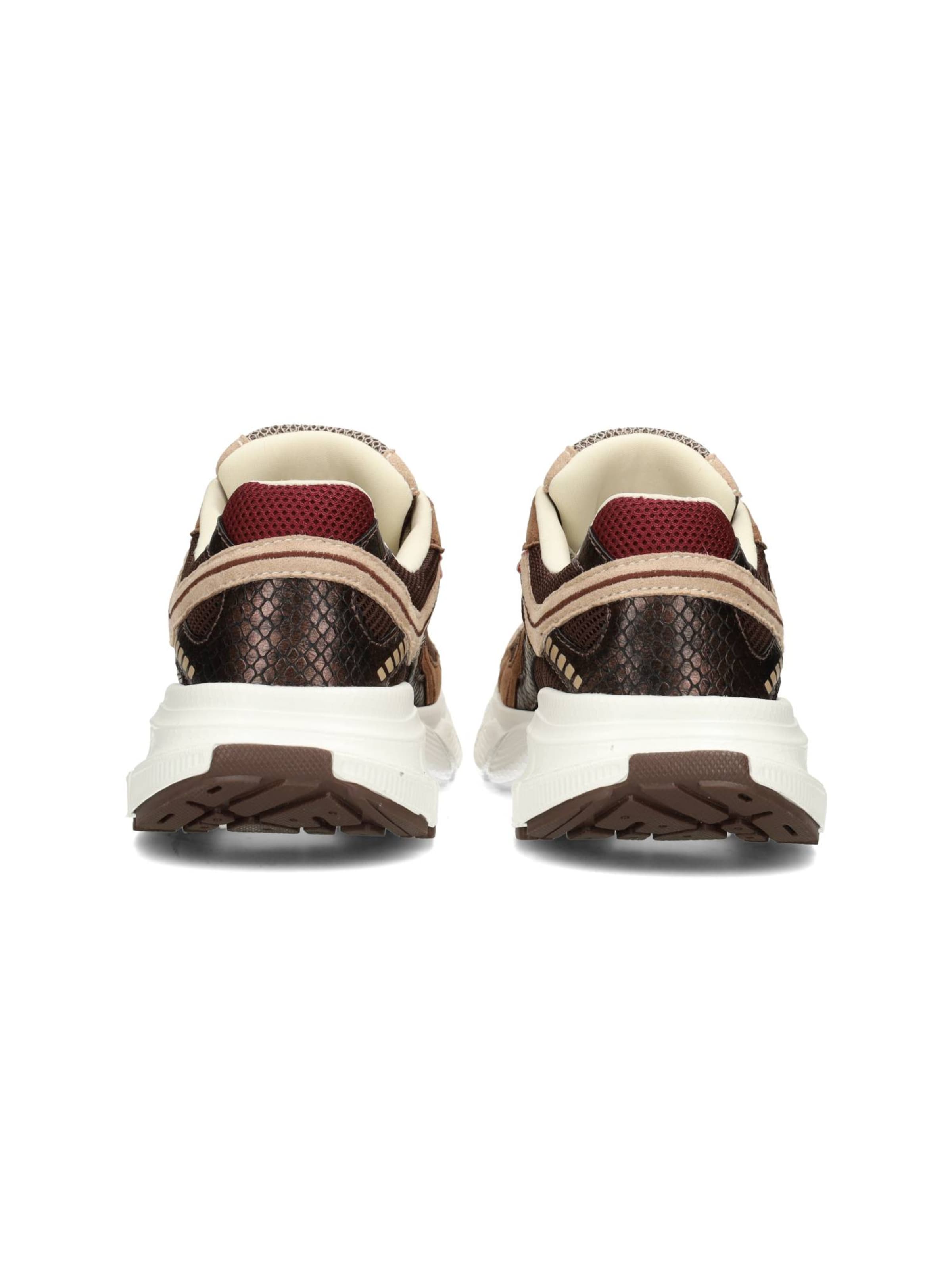 Baskets basses 'Lise' POSH by Poelman en marron