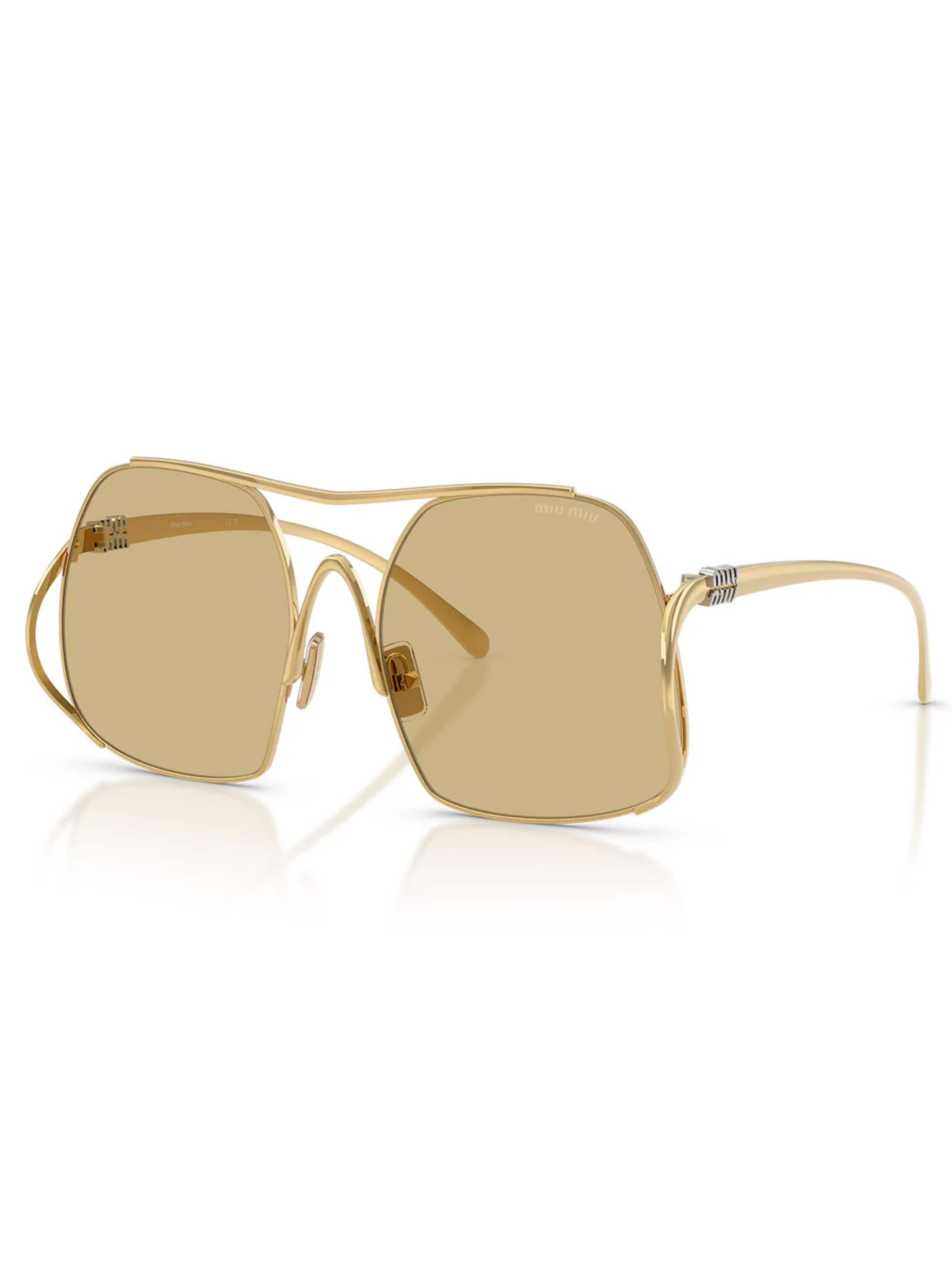 Miu Miu Zonnebril 'MUA55S 5AK10R' in Goud