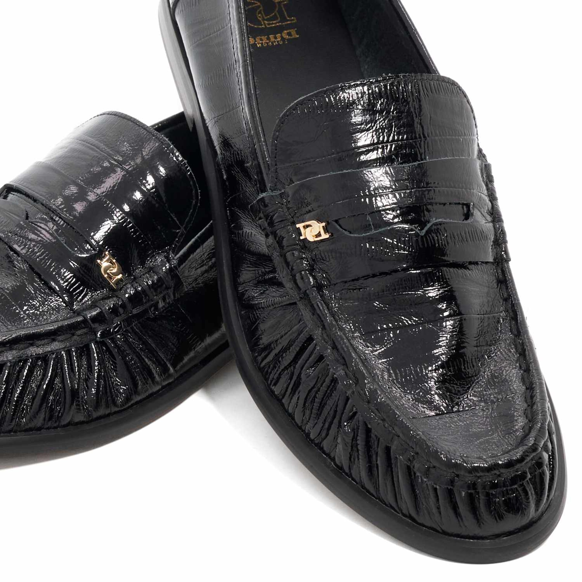 Dune LONDON Mokassin 'Grisella' in Schwarz