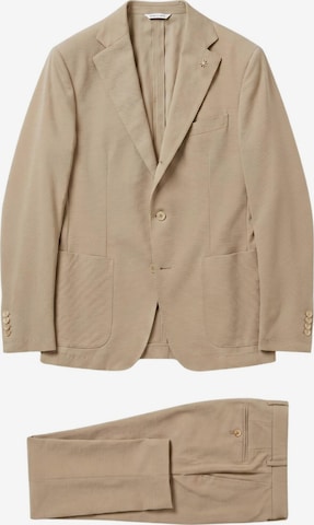 Manuel Ritz Kostym 'MANUEL RITZ ABITO ABITO' i beige: framsida
