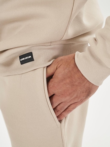 LOUIS LECLER Slim fit Trousers 'Lucien' in Beige