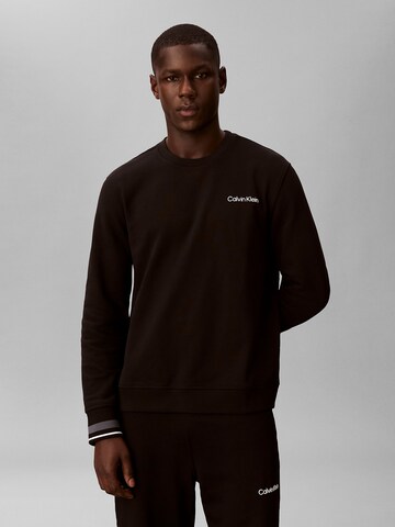 Sweat-shirt Calvin Klein Sport en marron : devant