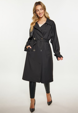 faina Ανοιξιάτικο και φθινοπωρινό παλτό σε μαύρο
