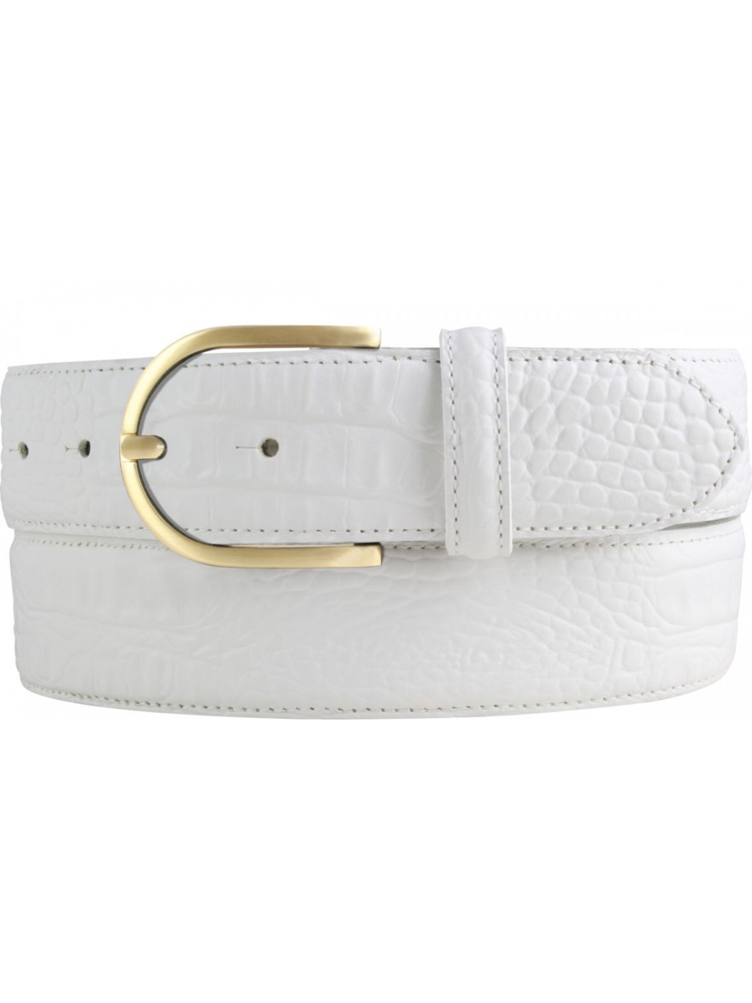 BELTINGER Belt 'Palermoi' in White: front