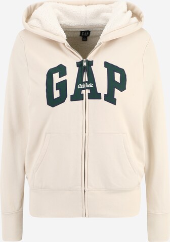 Gap Tall Sweatjacke in Beige: predná strana