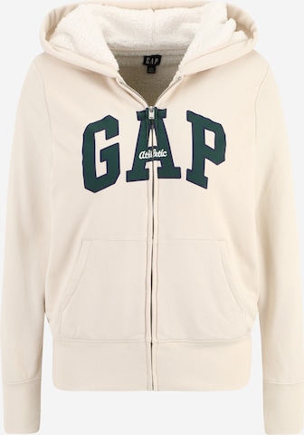 Gap Petite Sweatjakke i beige: forside