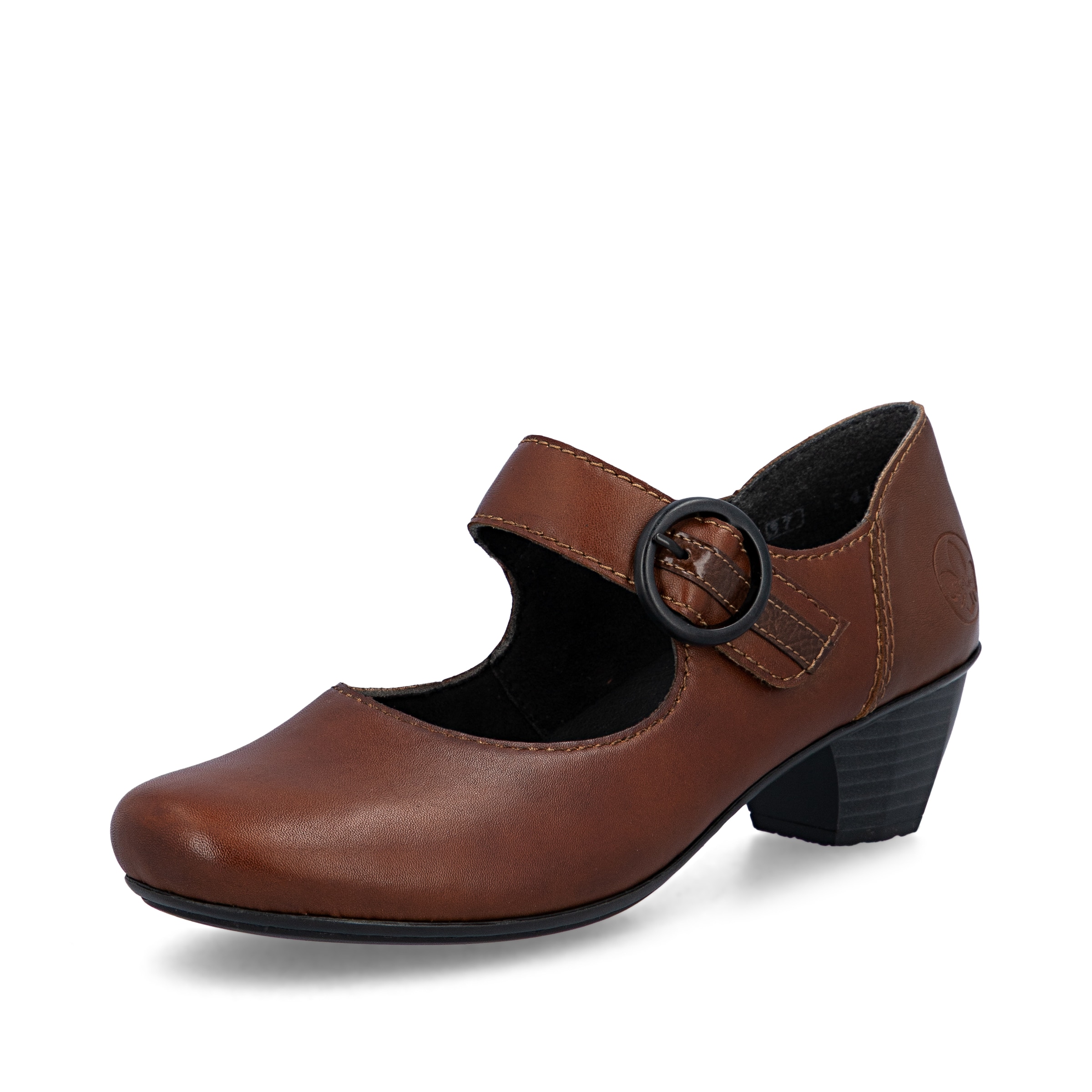 Escarpins Rieker en marron : devant