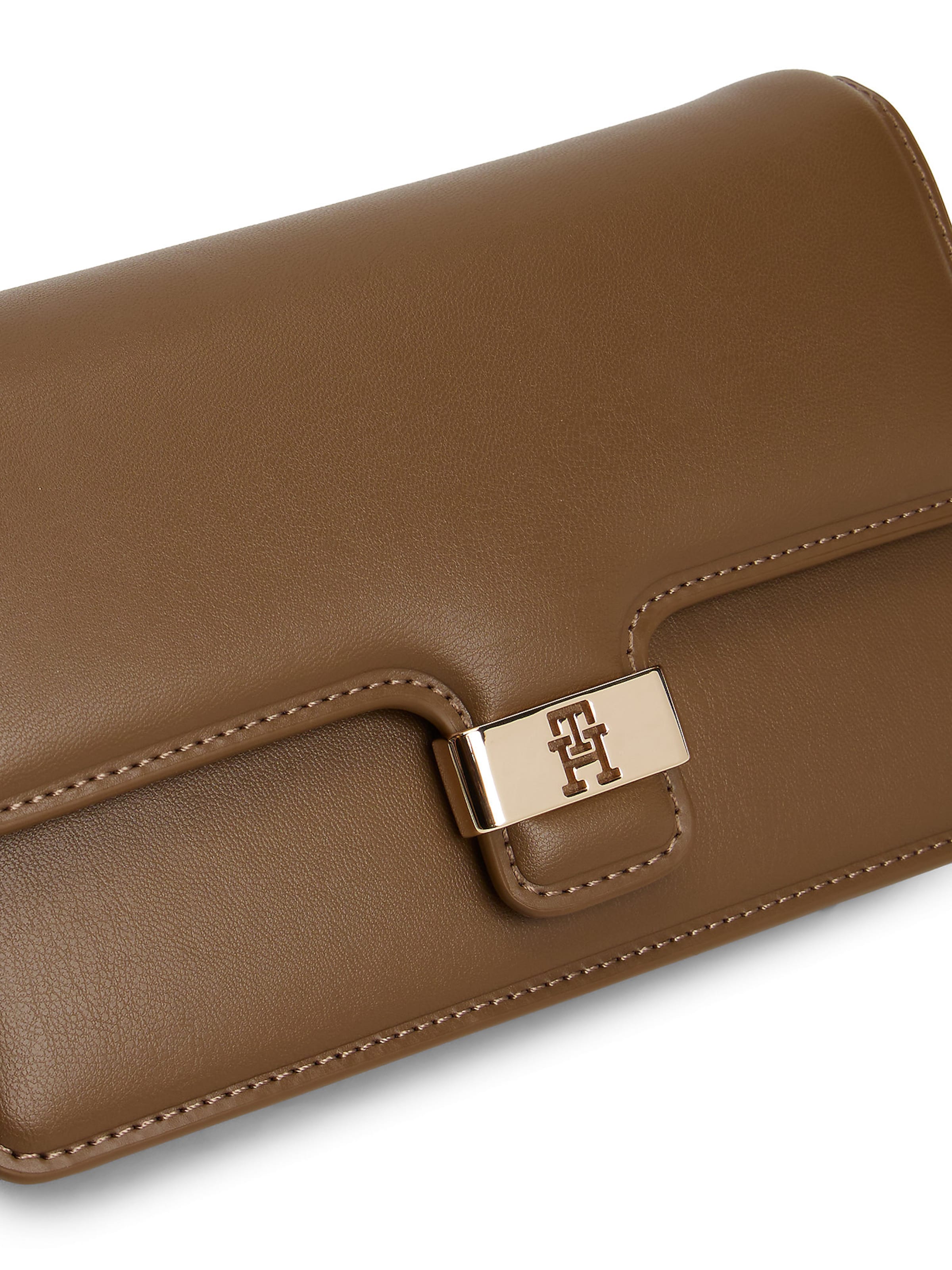 TOMMY HILFIGER Schoudertas 'HERITAGE' in Bruin