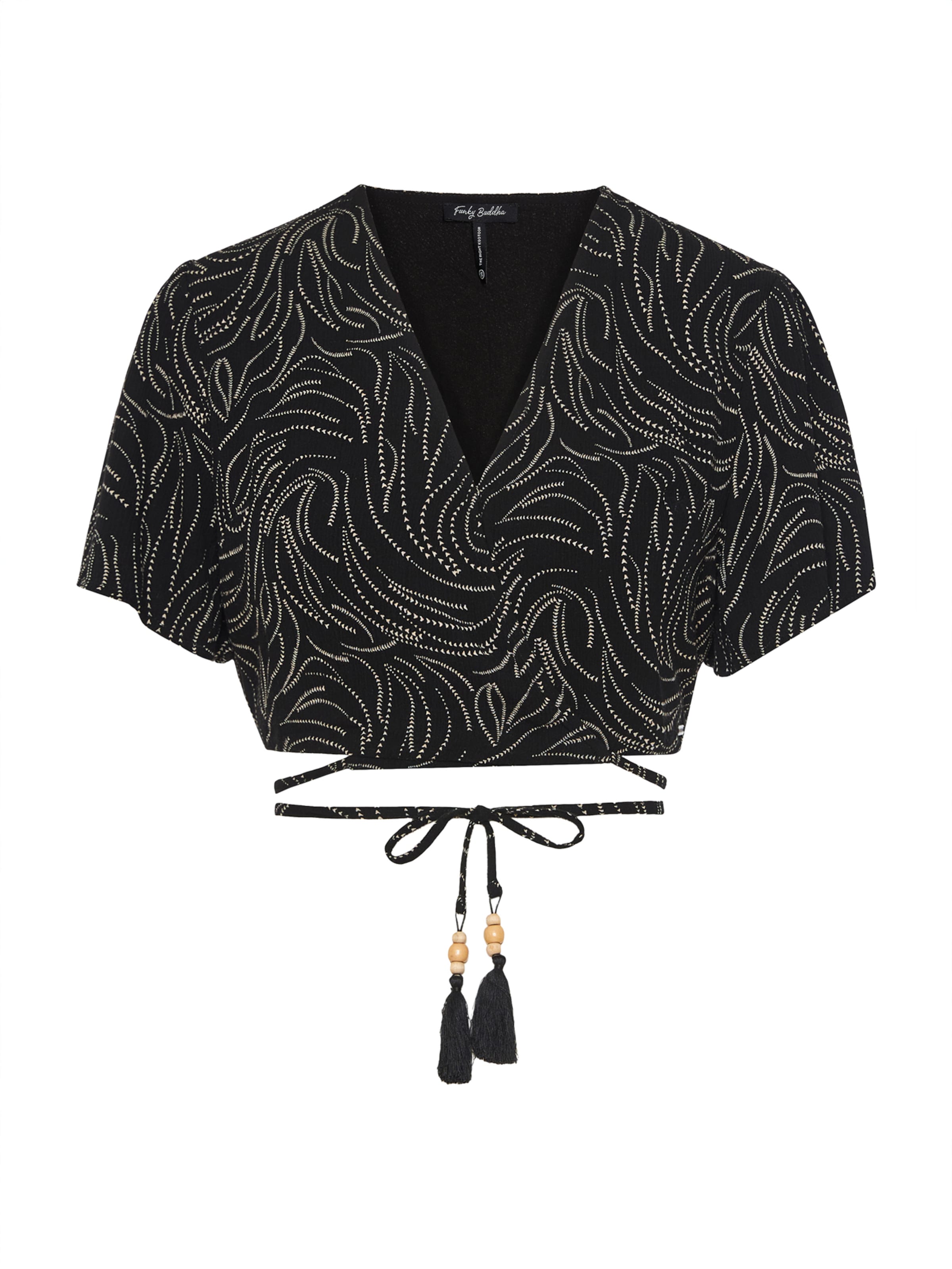 Funky Buddha T-shirt i svart: framsida