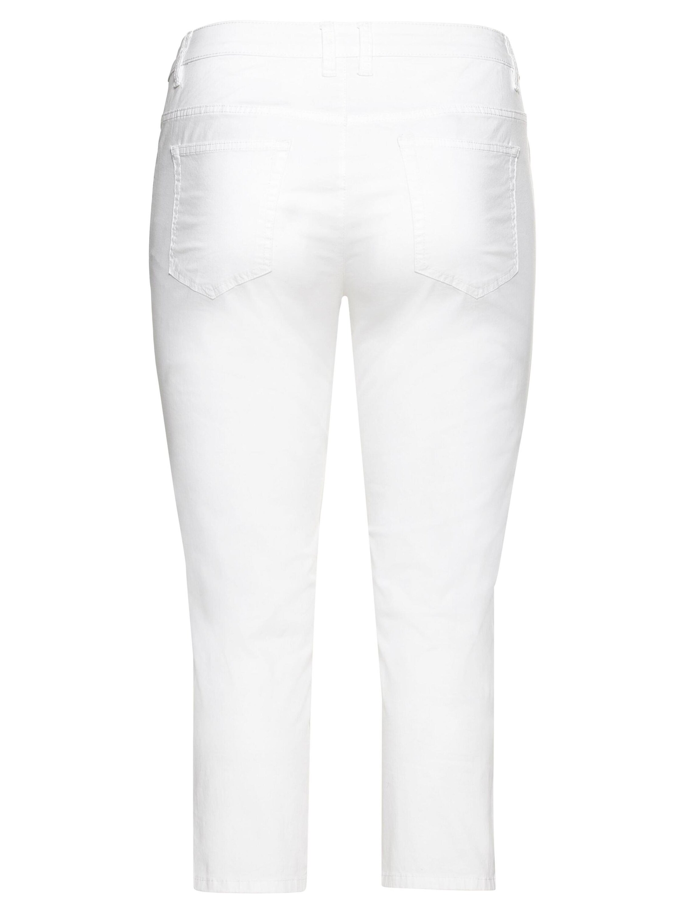 SHEEGO Úzky strih Nohavice - Biela