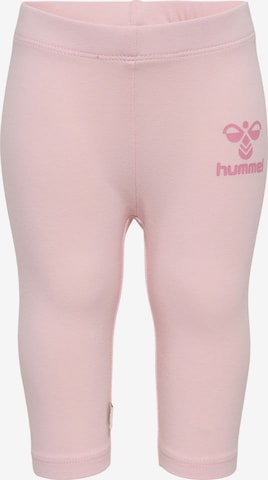 Hummel Skinny Leggings in Pink: front