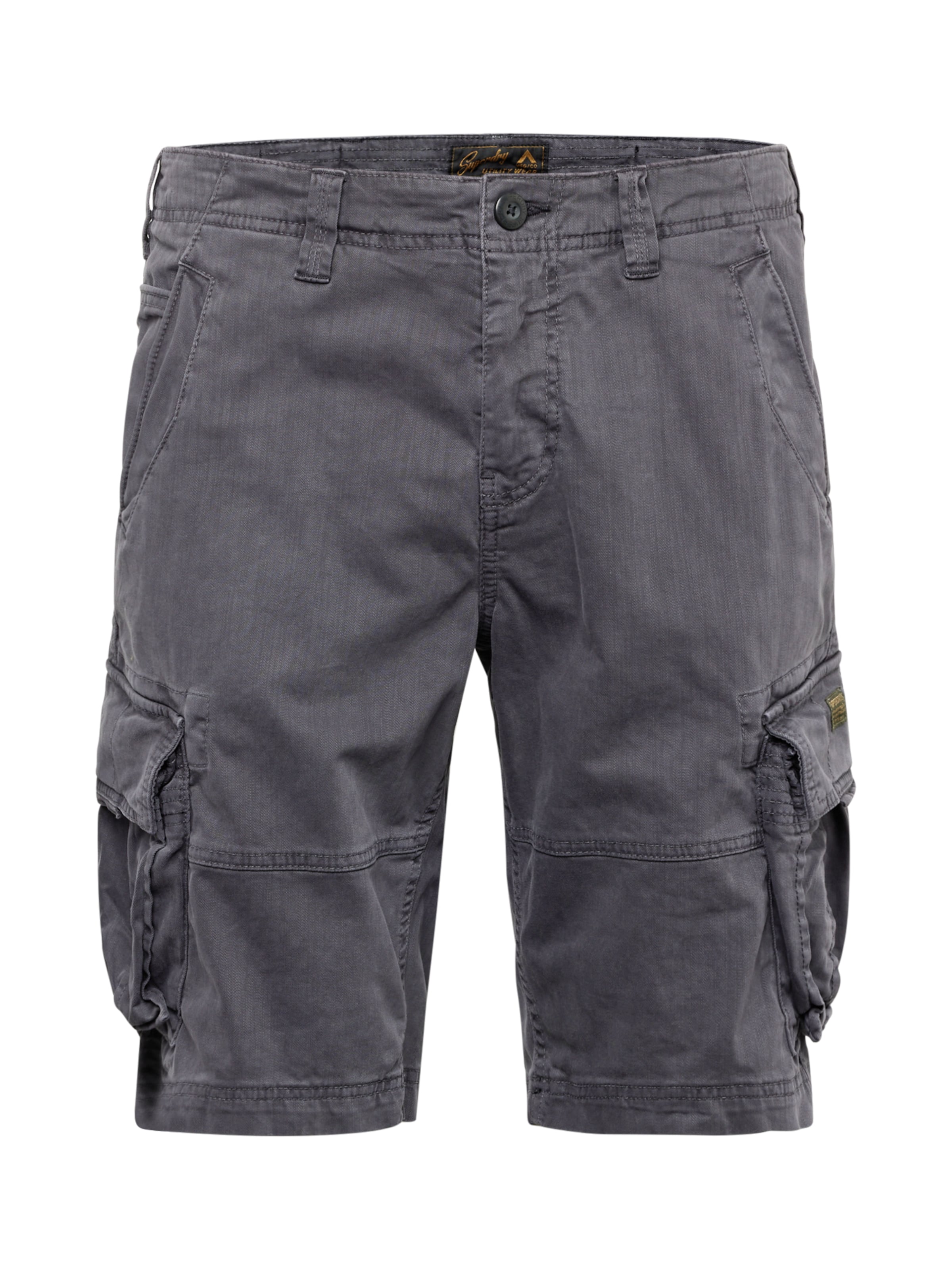 Loosefit Pantalon cargo 'Core' Superdry en noir : devant