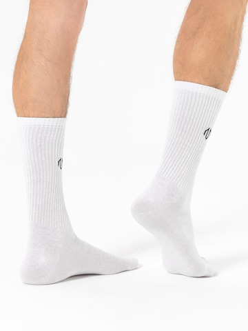 MOROTAI Sportovní ponožky – bílá