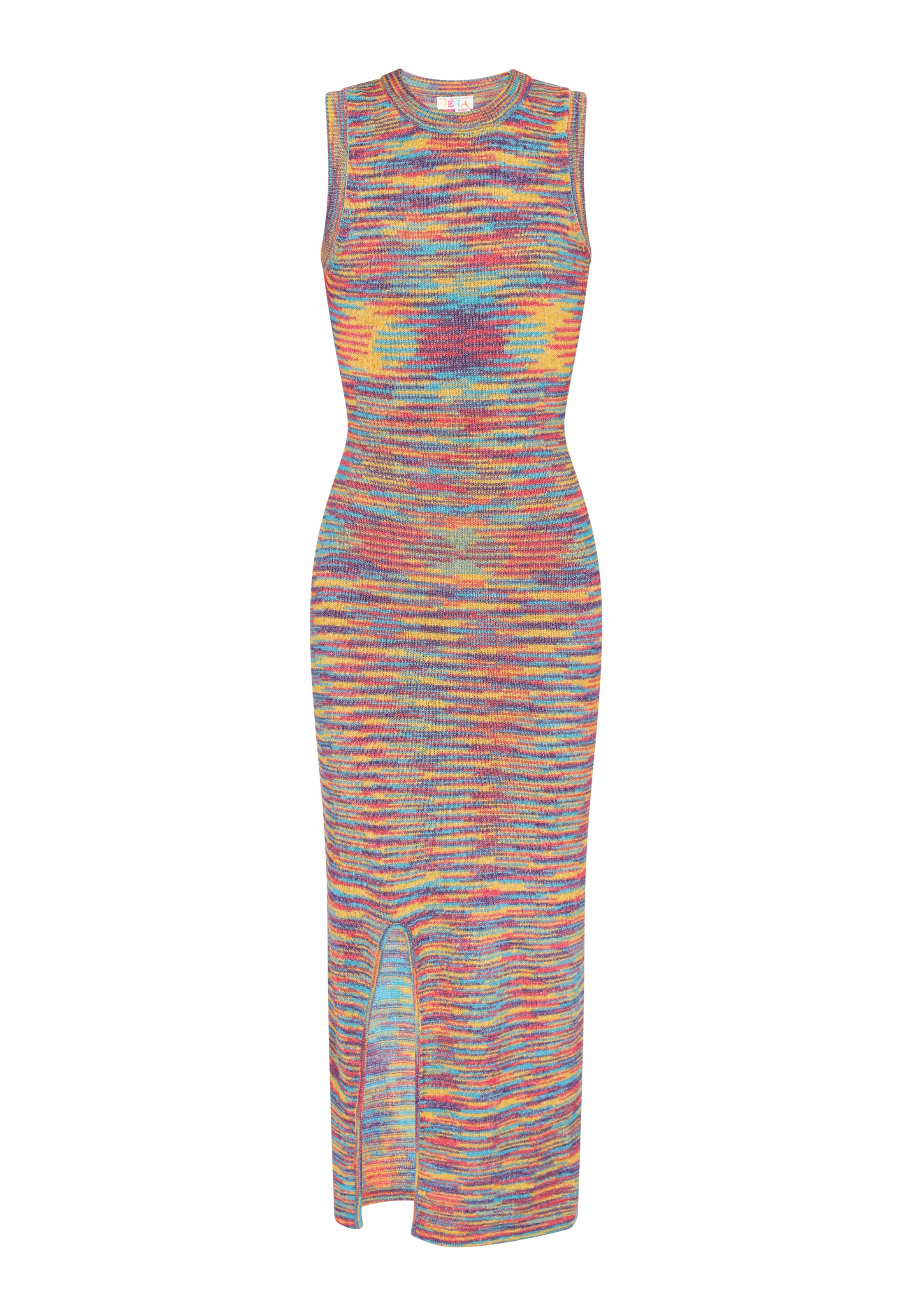 IZIA Gebreide jurk 'Boho' in Gemengde kleuren: voorkant