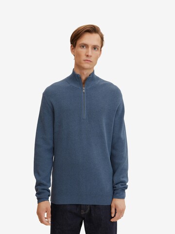 TOM TAILOR Sweater in Blue: front