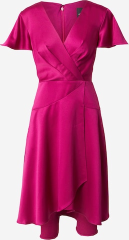 Robe de cocktail Adrianna Papell en rose : devant