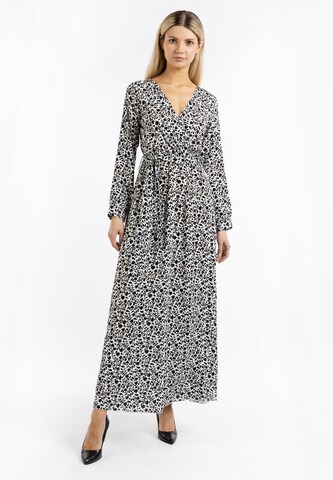 Robe Usha en noir : devant