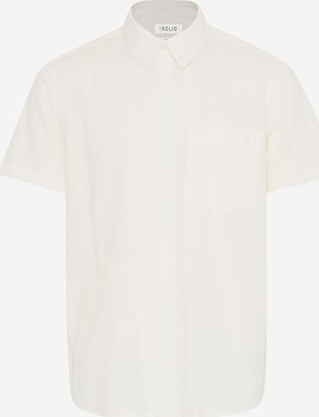 !Solid Kurzarmhemd ' SDPALLE ' in Weiß: Vorderseite
