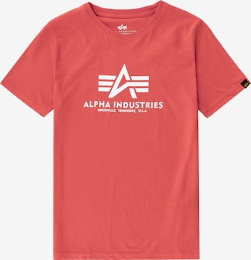 ALPHA INDUSTRIESMajica - crvena boja: prednji dio
