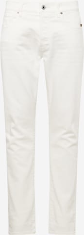 G-Star RAW - Regular Calças de ganga '3301' em branco: frente