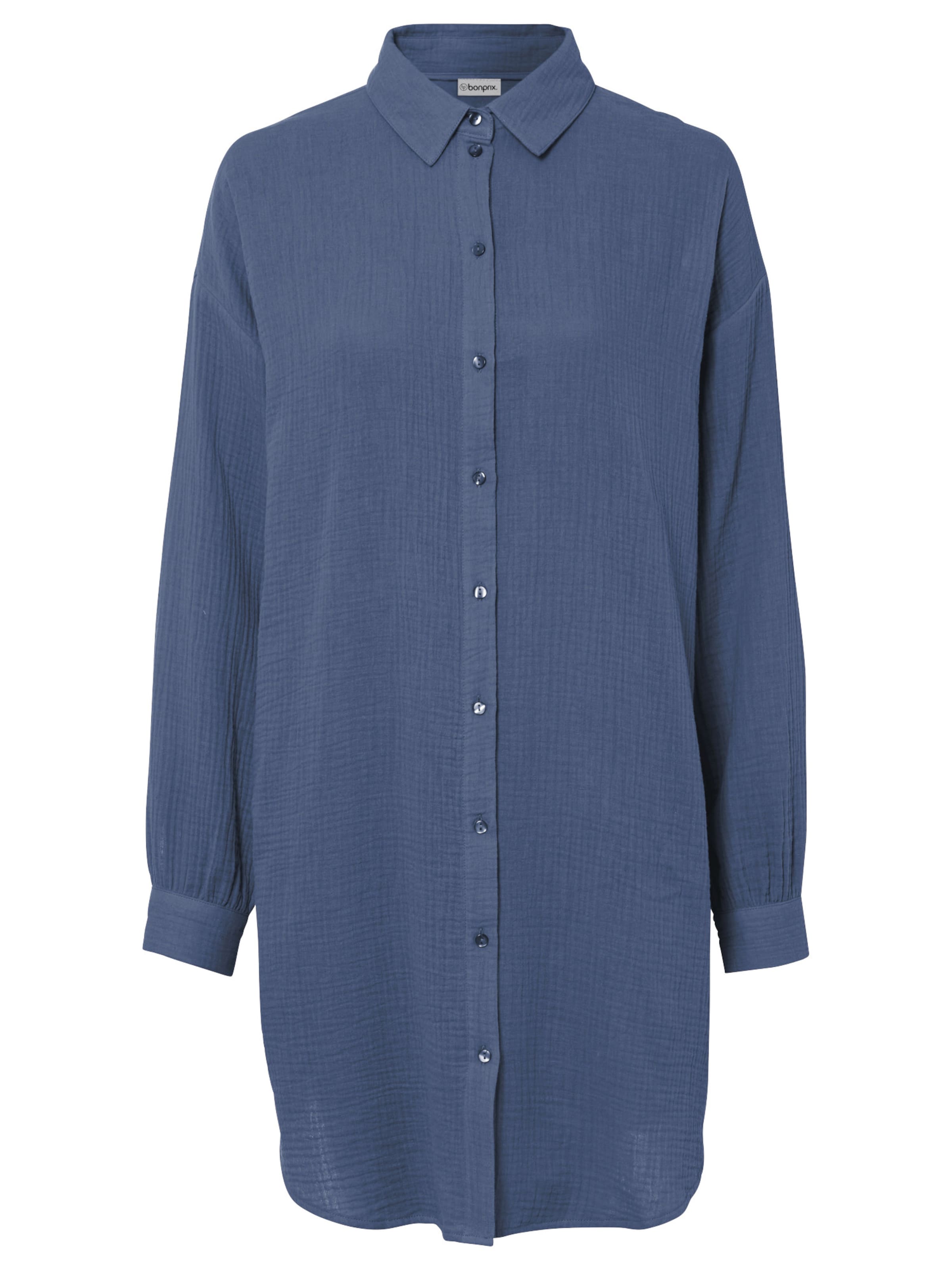 bonprix Bluse in Blau: Vorderseite