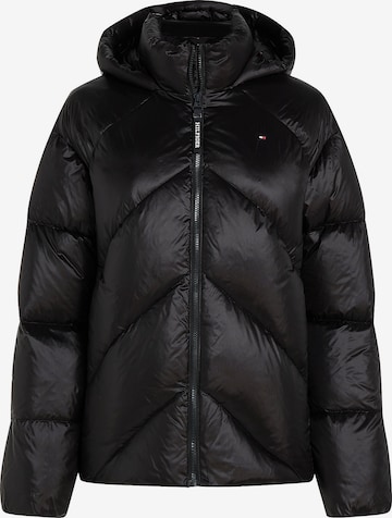 TOMMY HILFIGER - Chaqueta de entretiempo en negro: frente