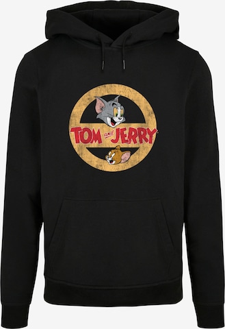 ABSOLUTE CULT Sweatshirt 'Tom and Jerry - Circle One' in Zwart: voorkant