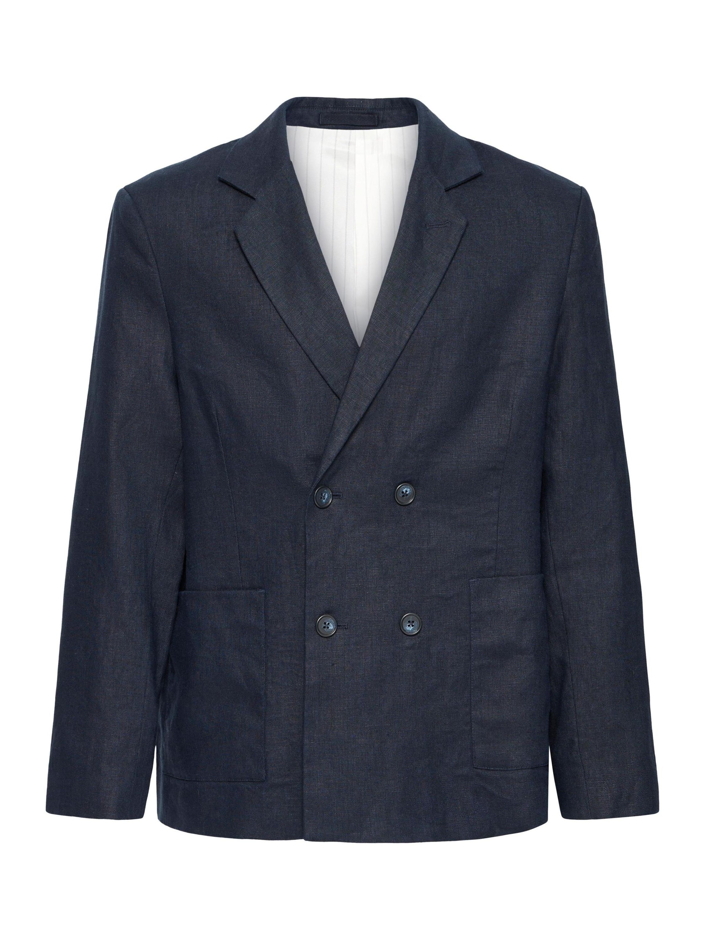 Casual Friday Chaqueta saco ' CFEdlund Linen ' en navy, Vista del producto