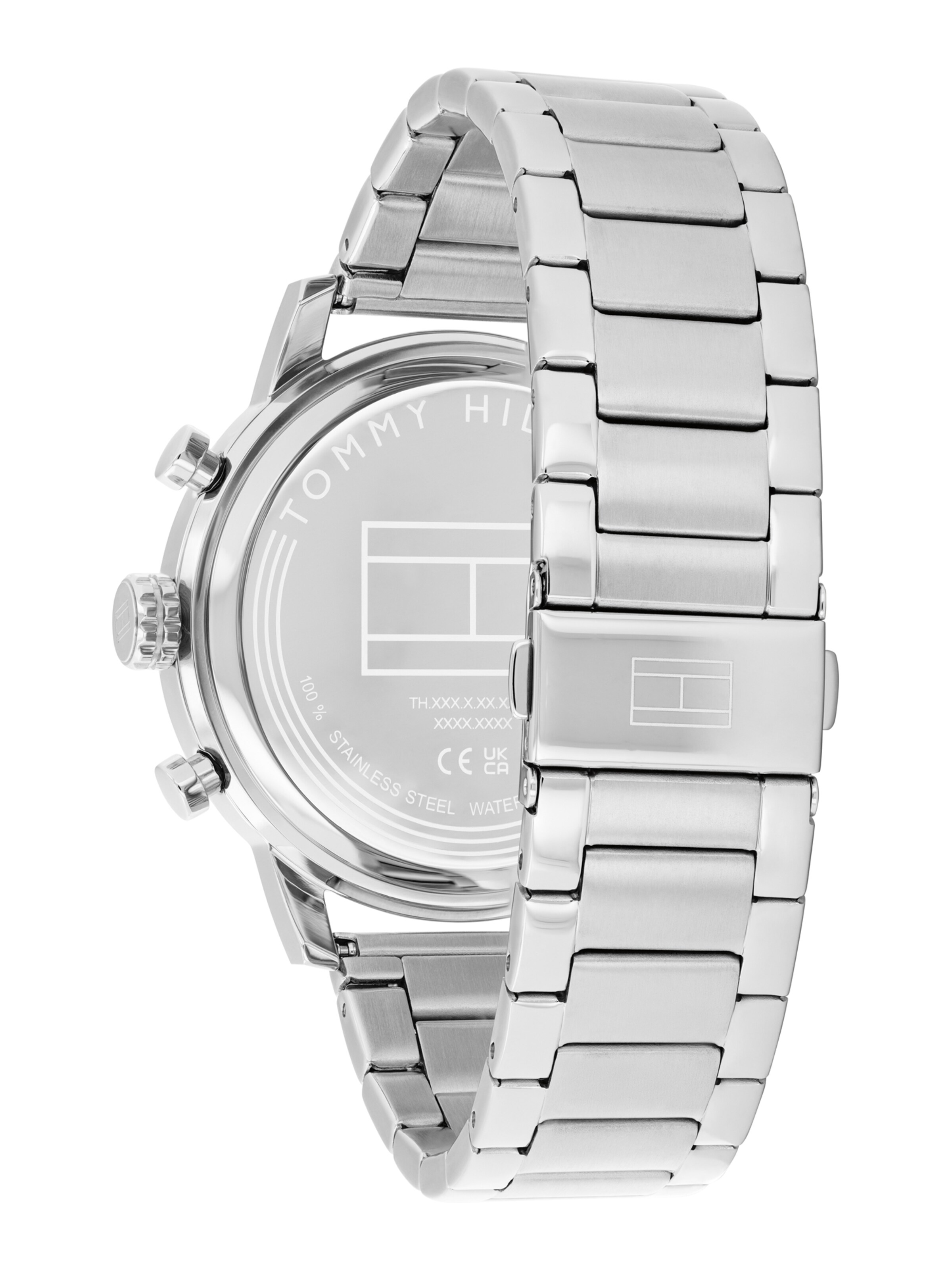TOMMY HILFIGER Analogna ura 'ROCKY' | srebrna barva