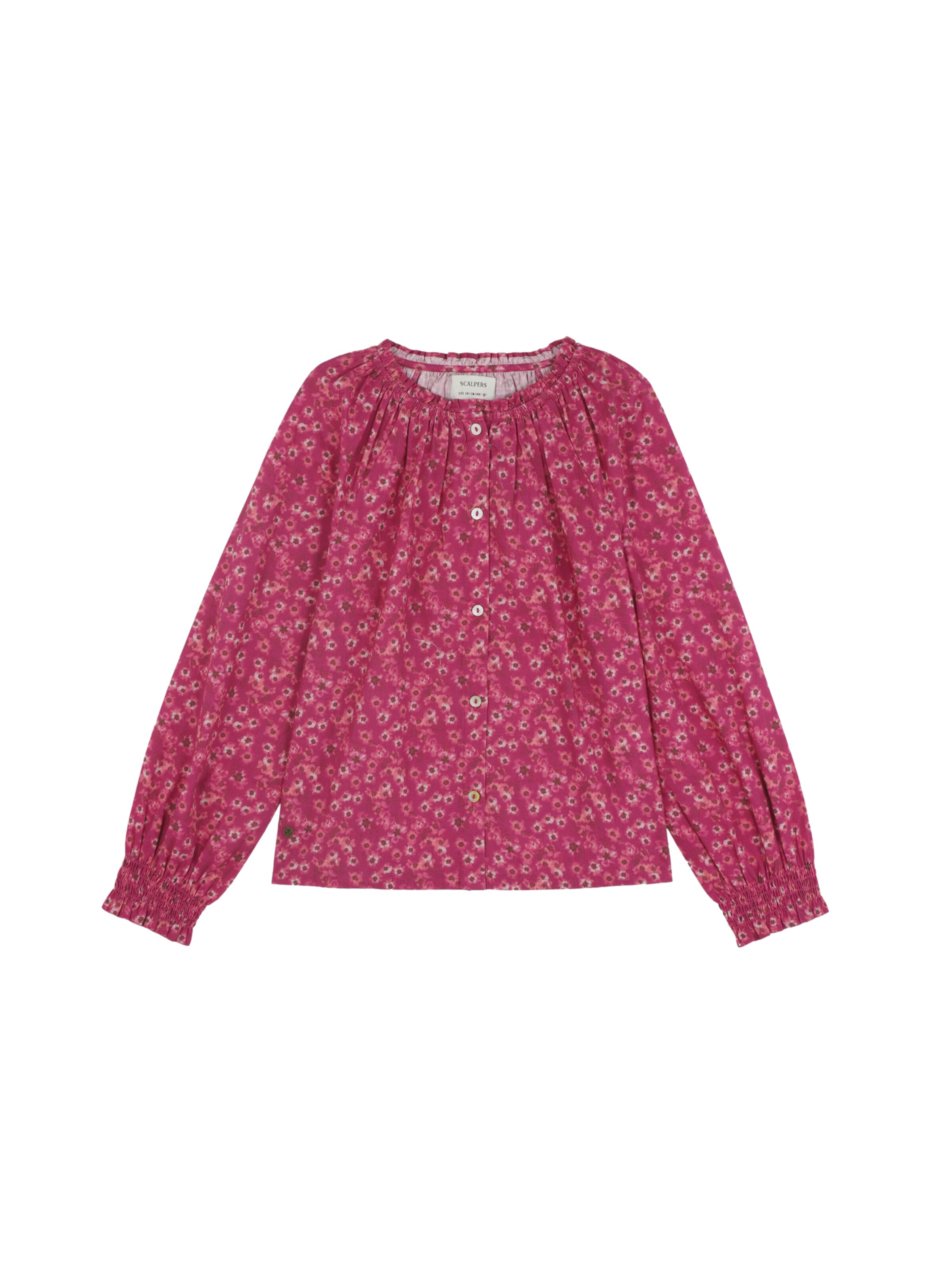 Scalpers Rovný strih Košeľa ' ' - Ružová: predná strana