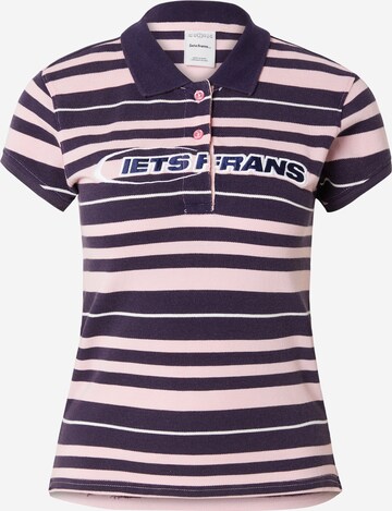 iets frans Shirt in Blauw: voorkant