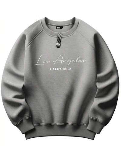 RMK Sweatshirt 'LA Los Angeles'‌‌‌‌‌‌‌‌‌ in XS-S in grau, Produktansicht