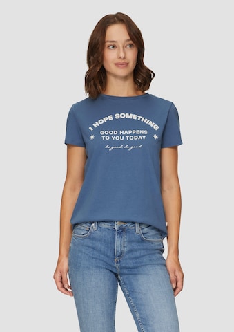 QS T-Shirt in Blau: Vorderseite