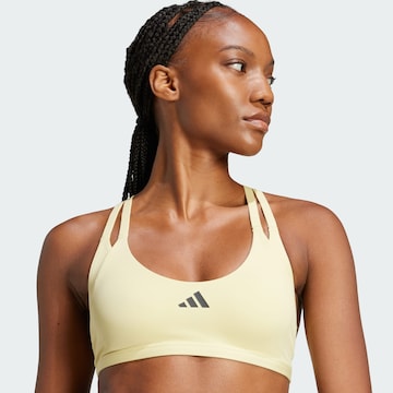 ADIDAS PERFORMANCE Bustier Sport-BH  'Aeroimpact Luxe' in Gelb