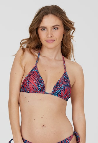 Cruz Triangle Bikini Top 'Monique' in Red: front