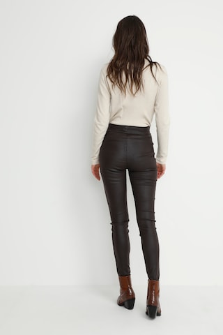 Cream Slimfit Leggings 'Tabea' i brun