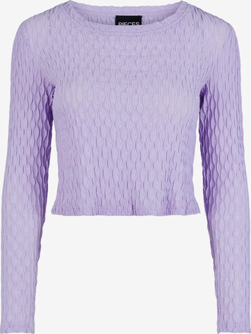 T-shirt 'Fubs' PIECES en violet : devant