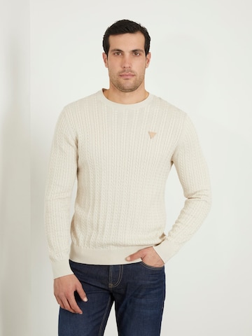 GUESS Sweater in Beige: front