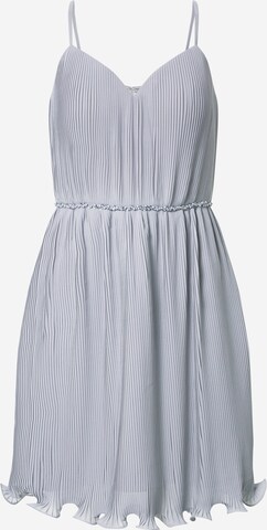 Robe de cocktail Laona en bleu : devant