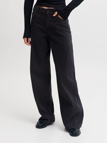 Wide Leg Jean 'TOKYO' JJXX en noir : devant