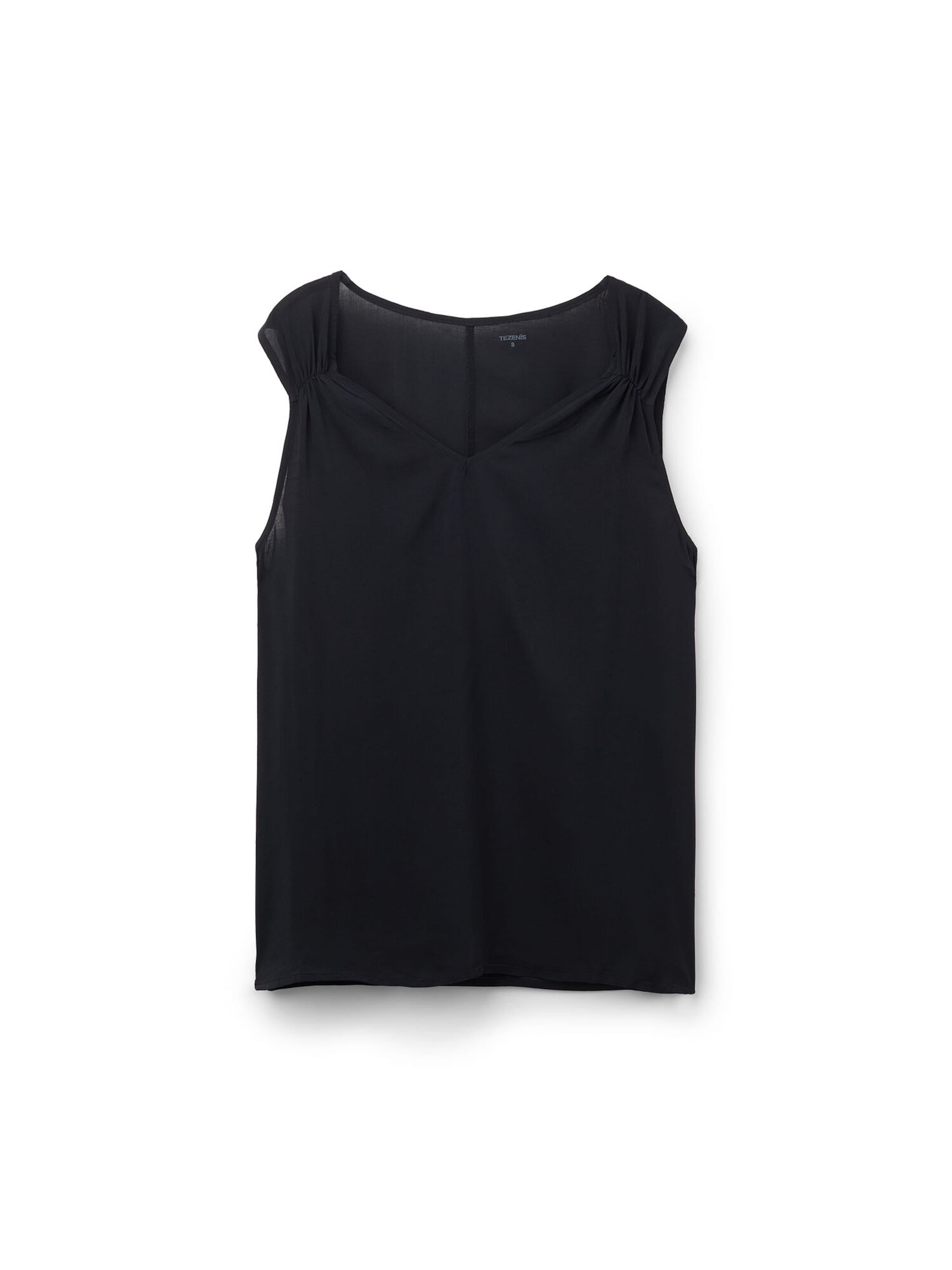 Tezenis Top in Black: front
