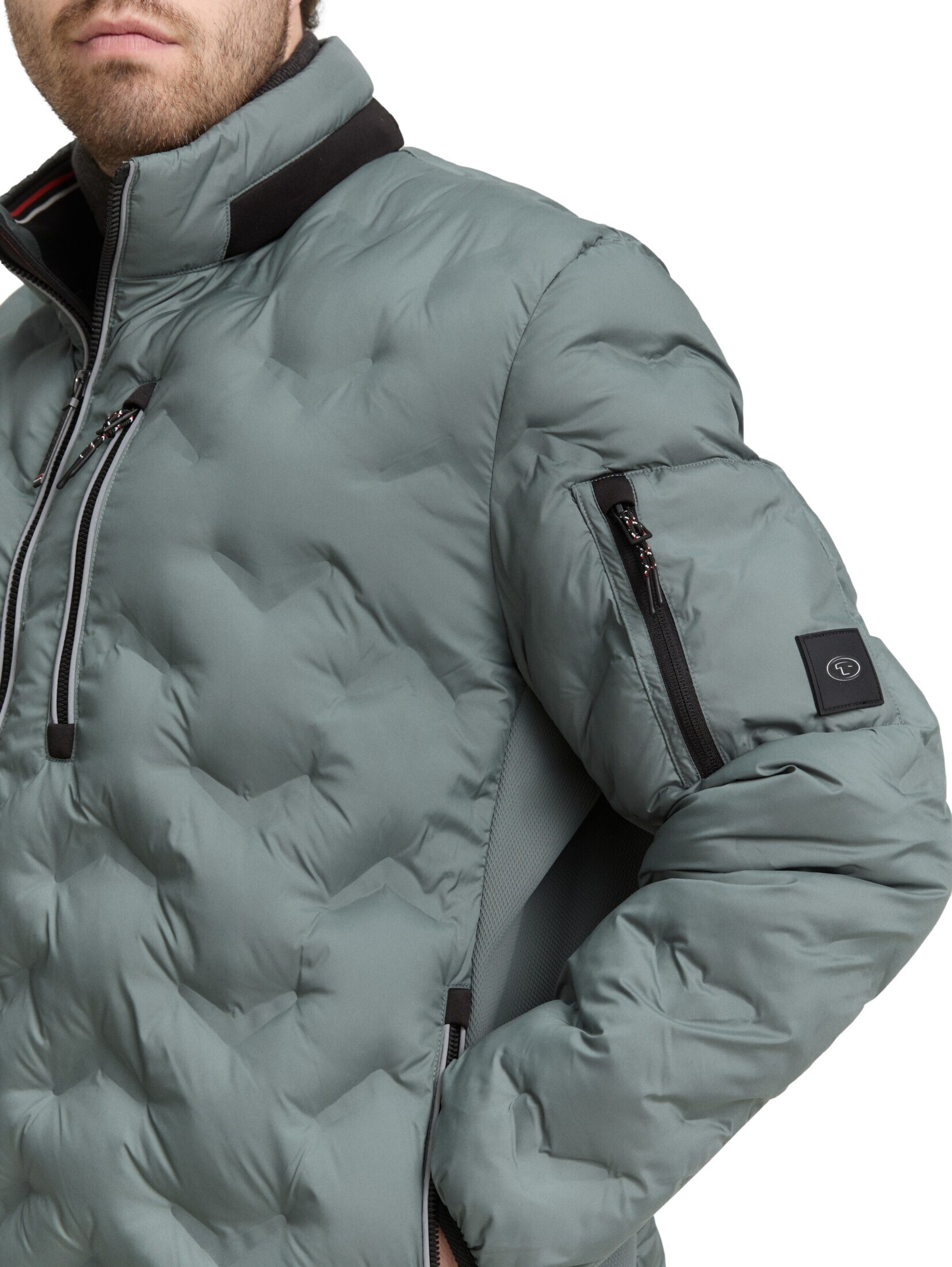 TOM TAILOR Men + Winter jacket in Green