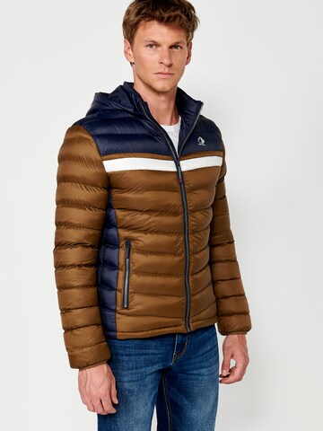 KOROSHI Übergangsjacke in Braun
