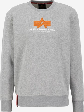 ALPHA INDUSTRIES Sweatshirt in Grey: front