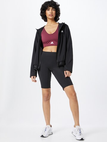 ADIDAS SPORTSWEAR Skinny Sportovní kalhoty – černá