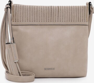 Emily & Noah Skuldertaske 'Brigitte' i beige: forside