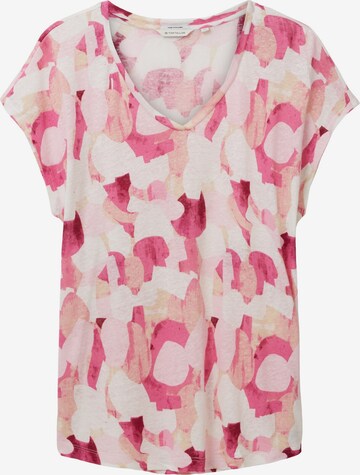 T-shirt TOM TAILOR en rose : devant